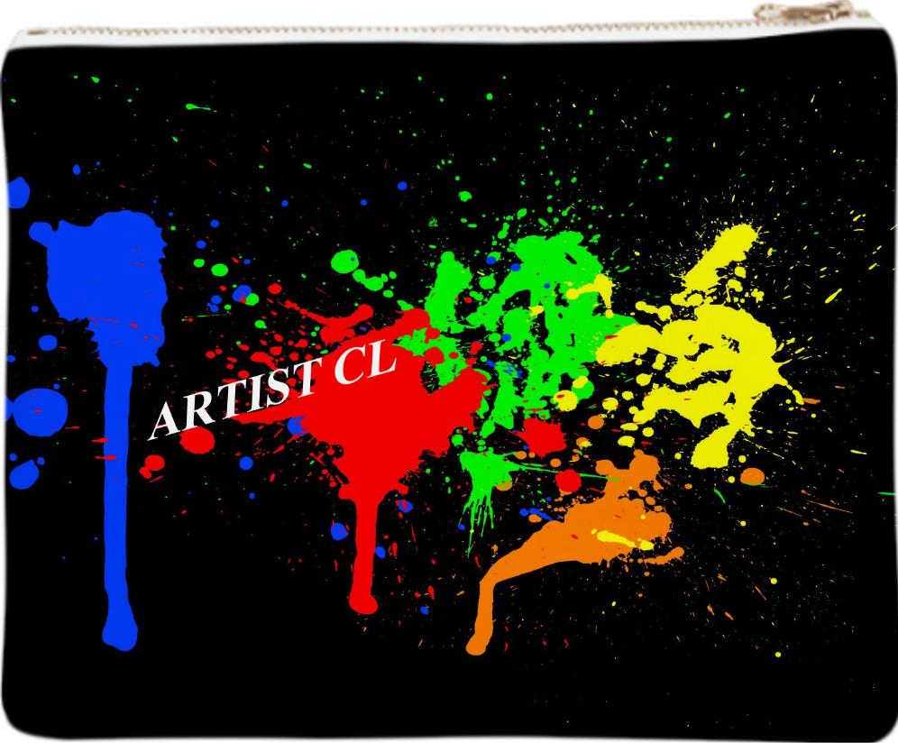 Artist CL Paint Splash Clutch