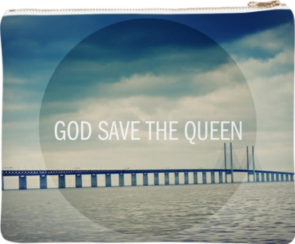 God Save the Queen Neoprene Clutch