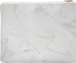 White marble clutch