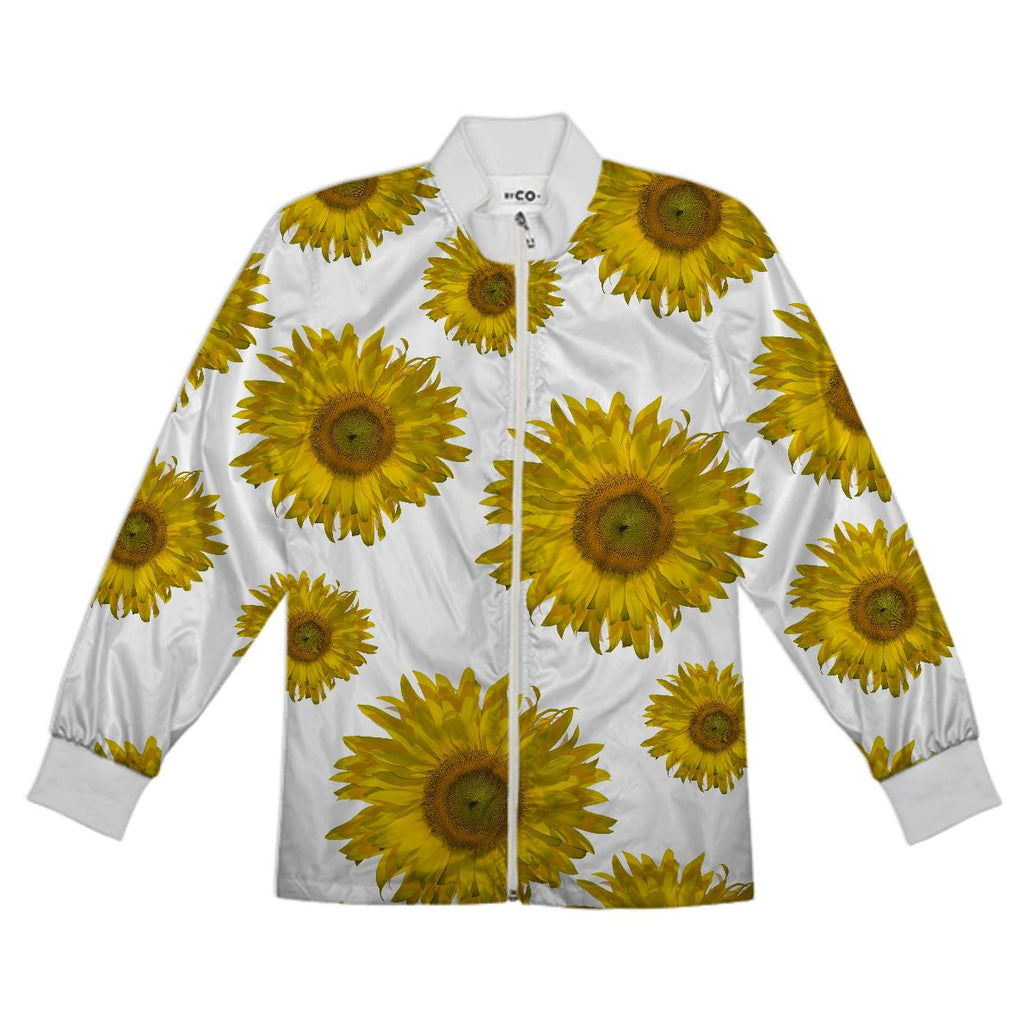 Yellow Scattered Sunflowers Tracksuit Jacket