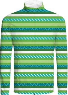 Blue and Green Abstract Stripes