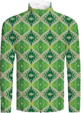 Green Vine Fractal Design Track Suit Jacket
