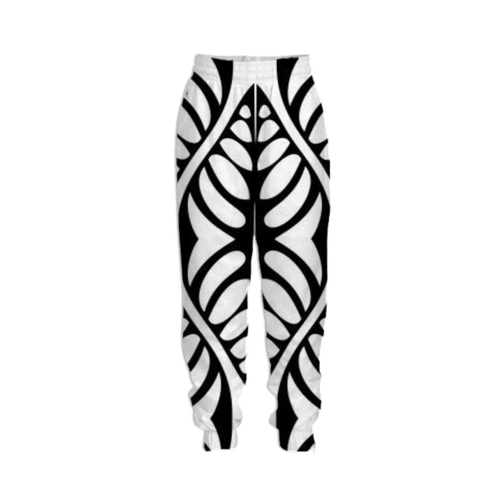 BOLD GRAPHICAL LEAF IN BLACK AND WHITE