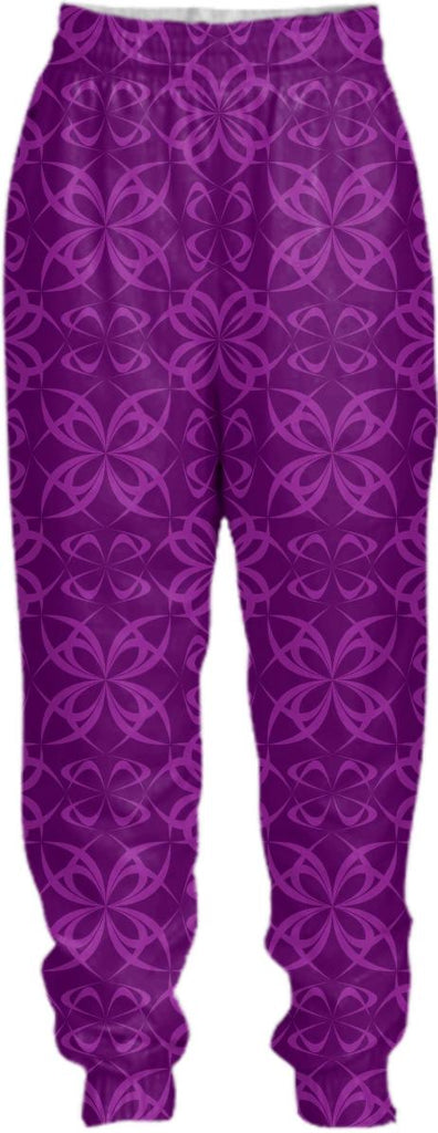 Cross flowers seamless pattern