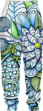 Peaceful Flower Garden TRACK SUIT PANT