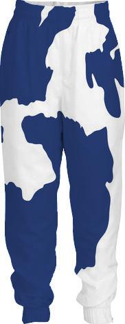 Cow Print Dark Blue
