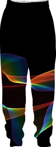 Fluted Cosmic Rainbow Abstract Fractal Winds