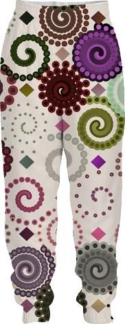 Swirls and Curls Abstract Apparel