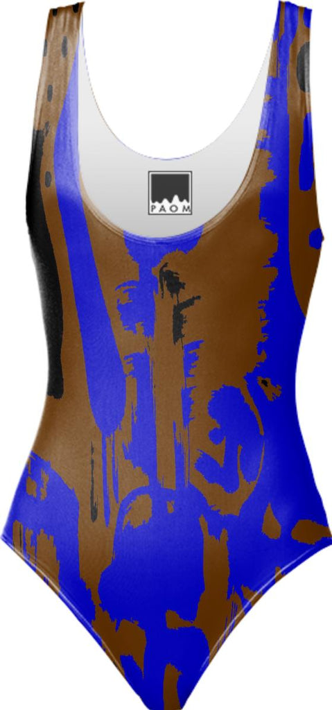 PAOM, Print All Over Me, digital print, design, fashion, style, collaboration, fort-makers, fort makers, One Piece Swimsuit, One-Piece-Swimsuit, OnePieceSwimsuit, Blue, Islands, Bathing, Suit, spring summer, unisex, Spandex, Swimwear