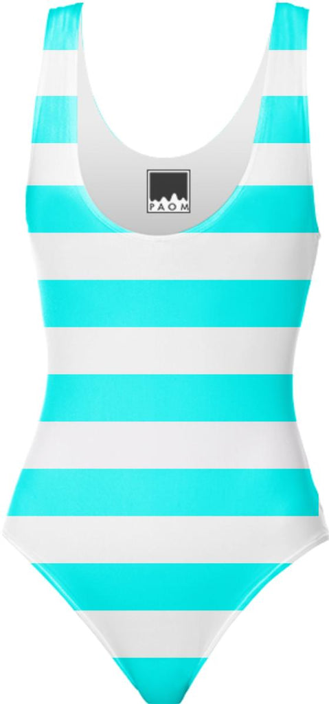 Blue stripe Swimsuit