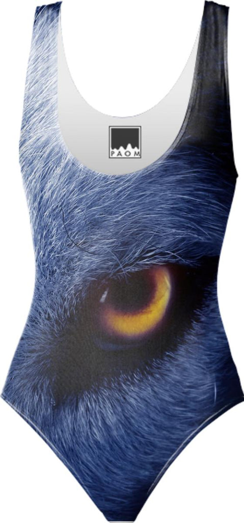 Blue Wolf One Piece Swimsuit
