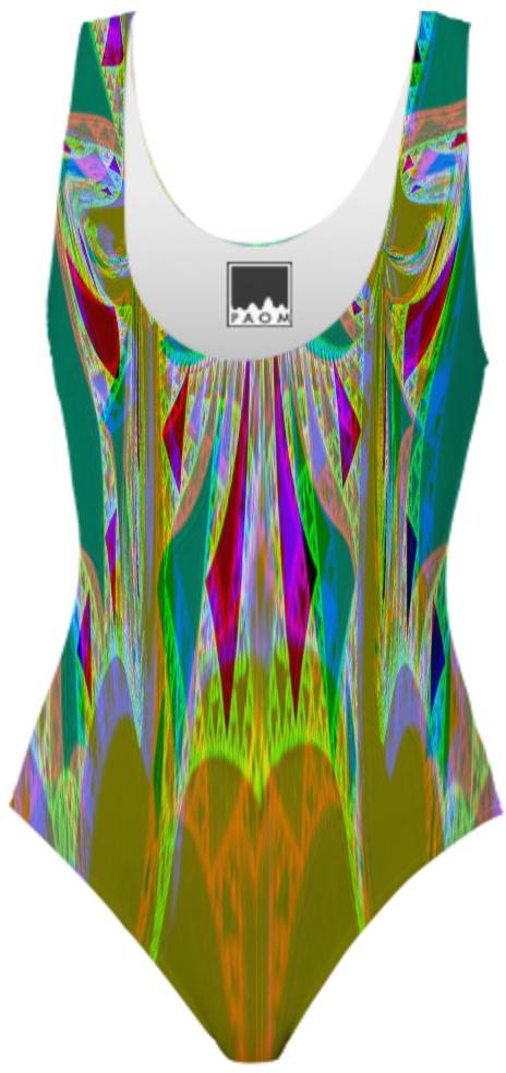 Colorfully Abstract Swimsuit