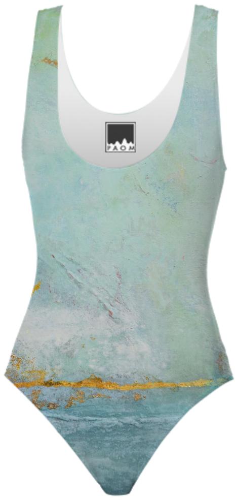 East Hampton Beach Abstract Swimsuit