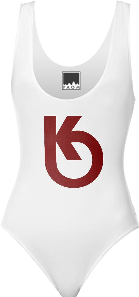 kharma red logo swimsuit