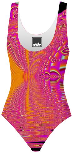 Magenta Boardwalk Carnival Abstract Ocean Shimmer