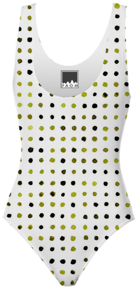 olive dots swimsuit