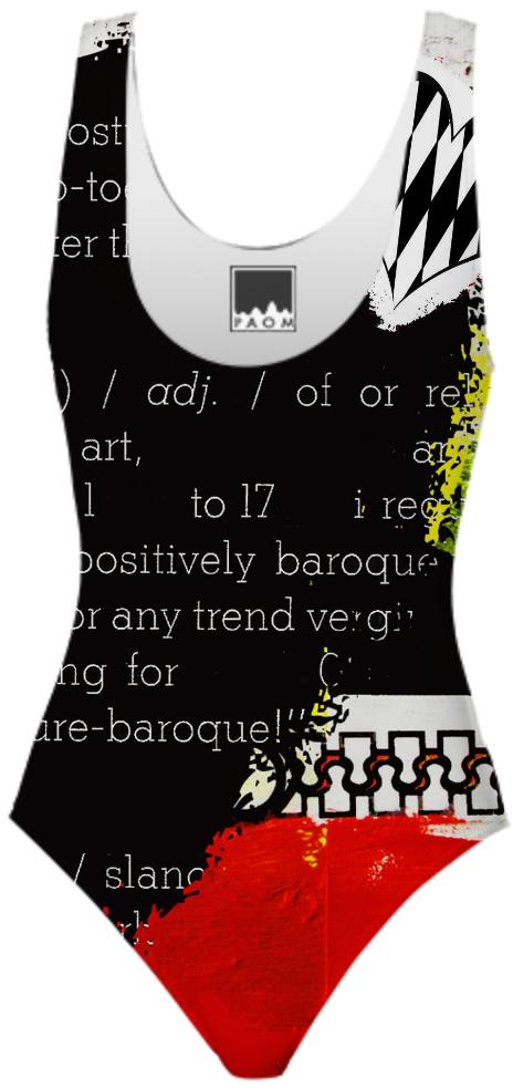 Positively Baroque Graffiti Swimsuit