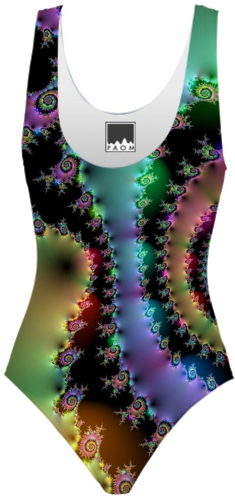 Satin Rainbow Spiral Curves Through the Cosmos