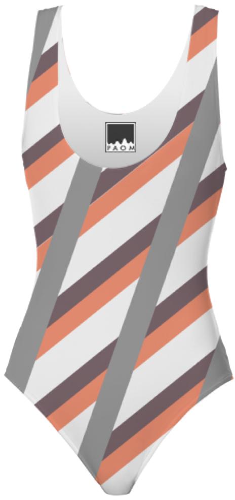 Stripe pattern Swimsuit