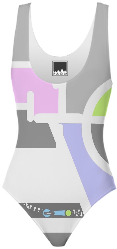Unzipping Love Word Art Swimsuit