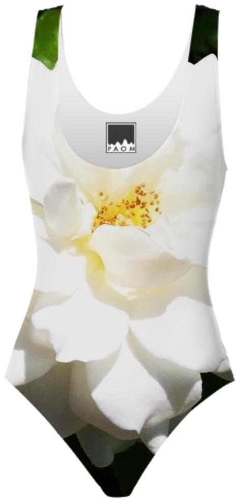 White Flower Swimsuit
