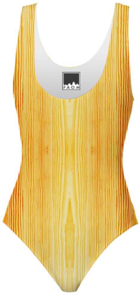 Wood Grain Swim suit