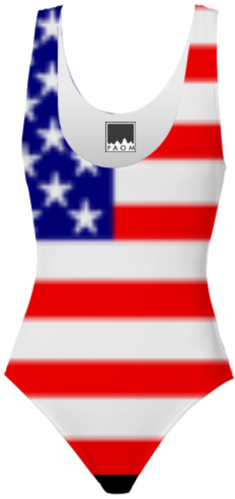 USA Stars and Stripes Swimsuit for Ladies