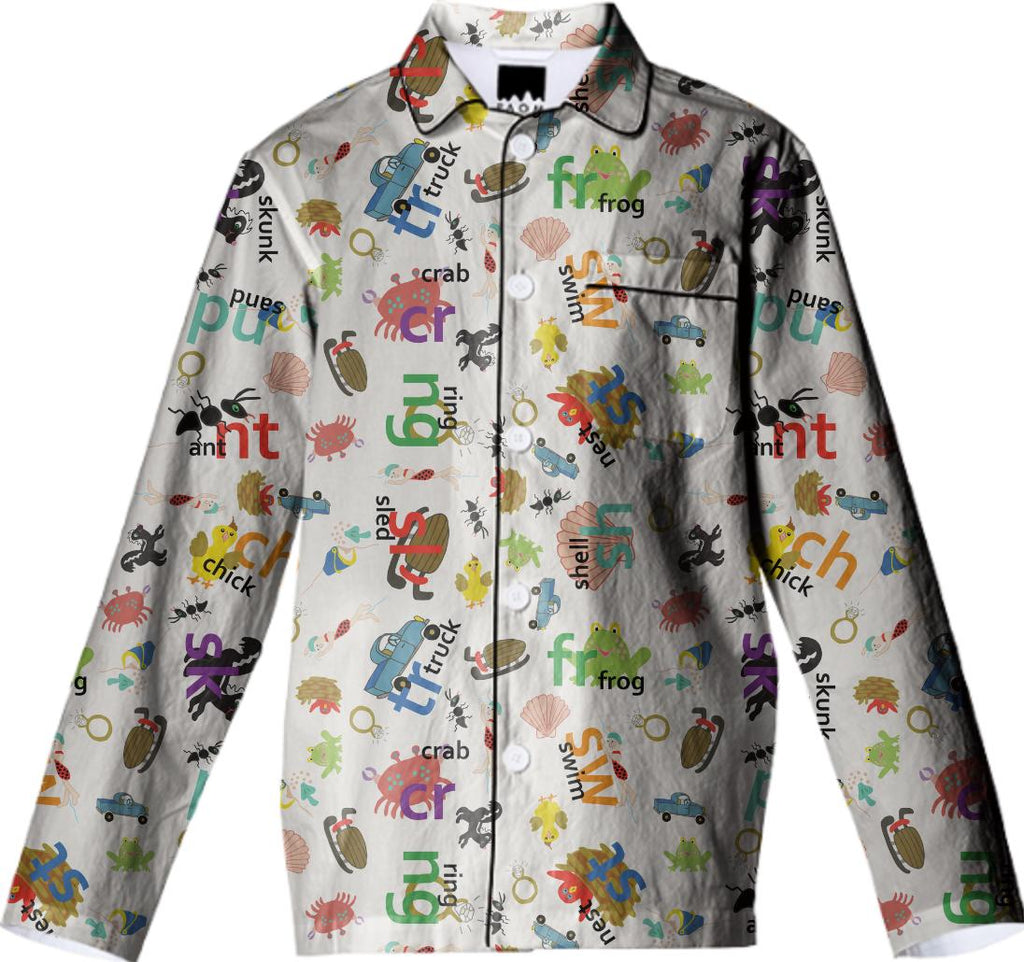 Alphabet consonant blend Pajama Shirt