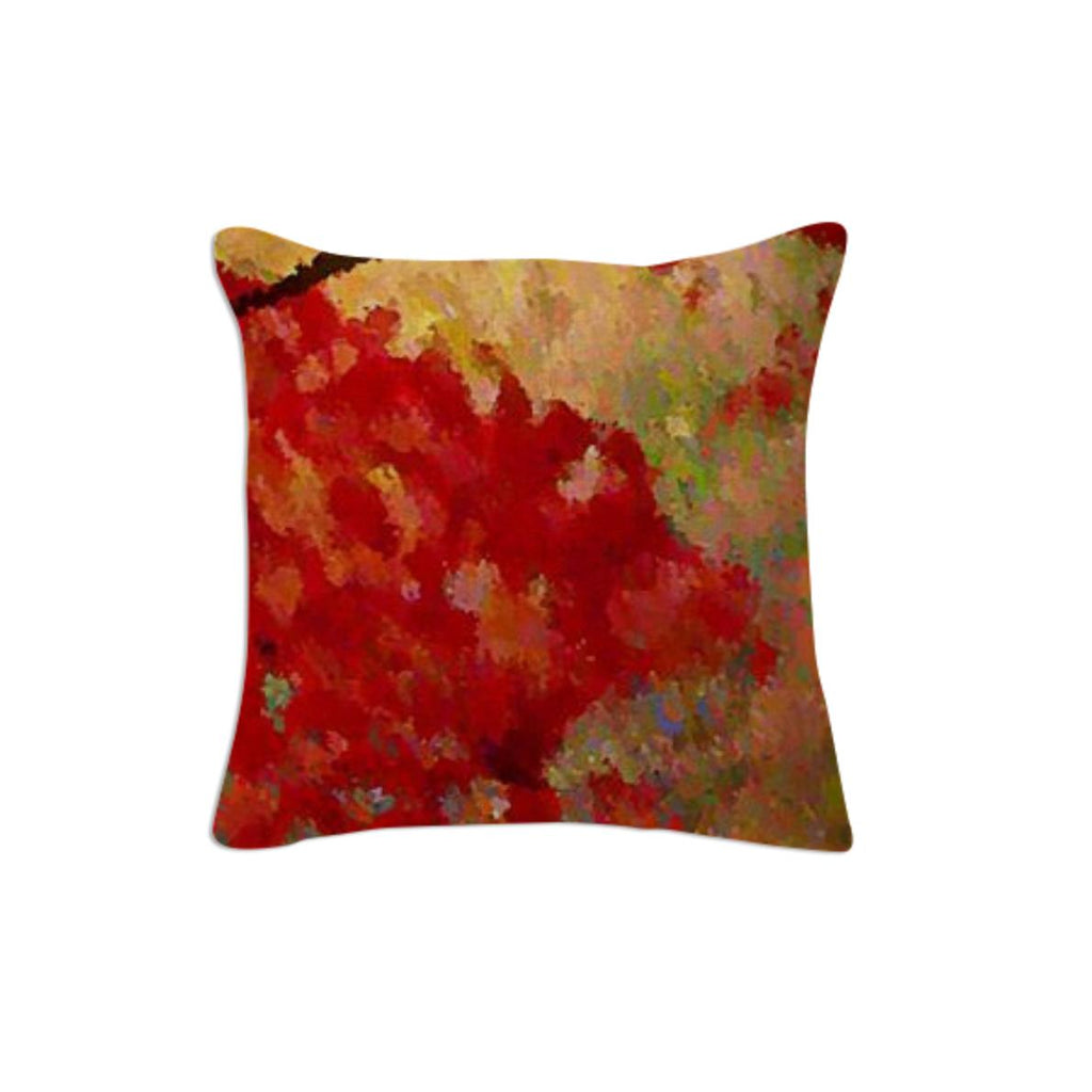 Abstract Fall Leaves Pillow