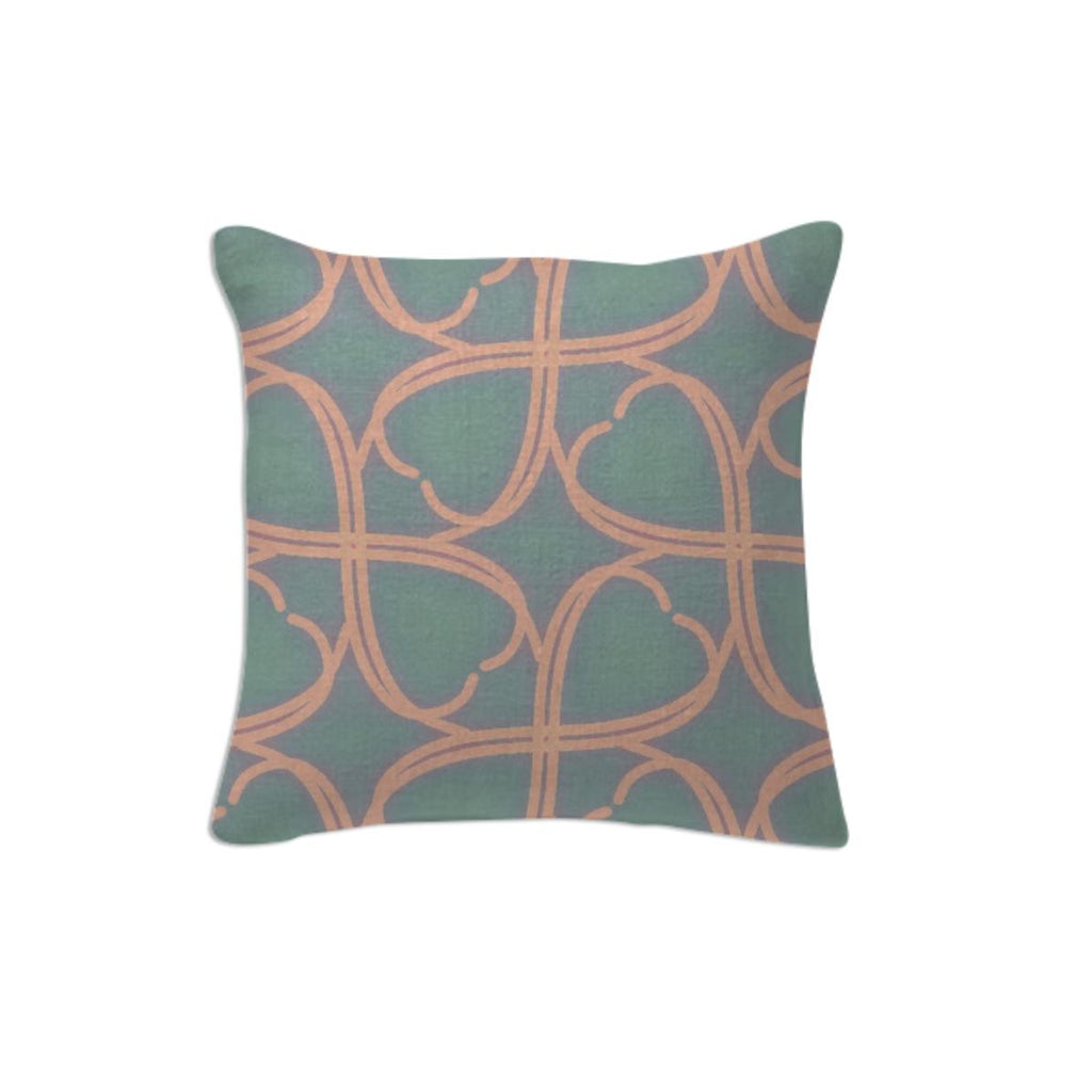 Blue and Green Pastel Pillow