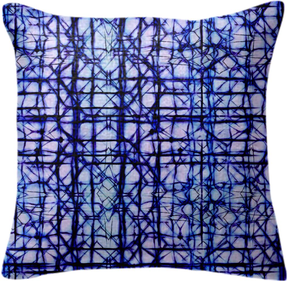 Blue line cross Cushion