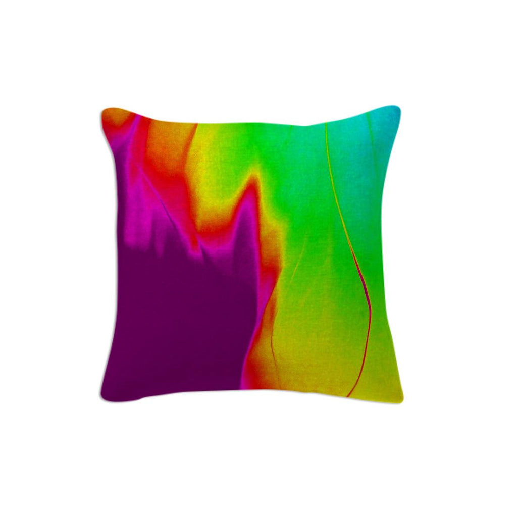 Colorful Fire Throw Pillow
