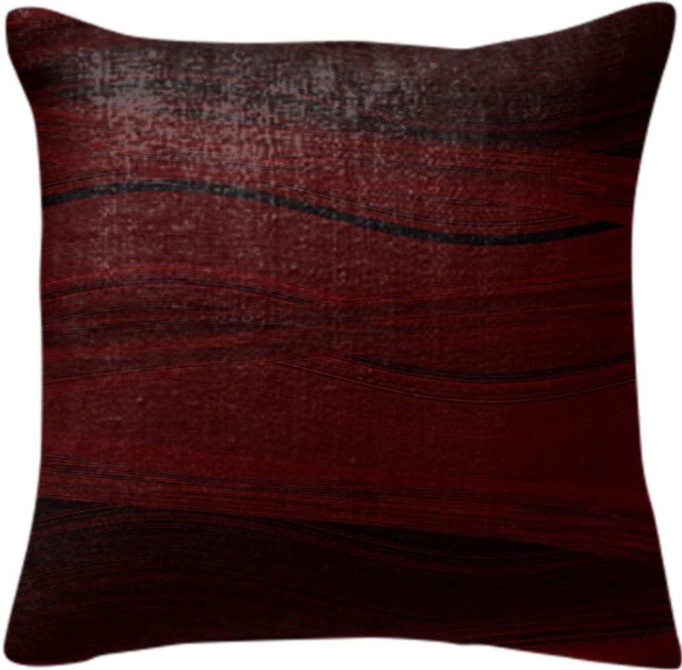 Flowing Red Pillow