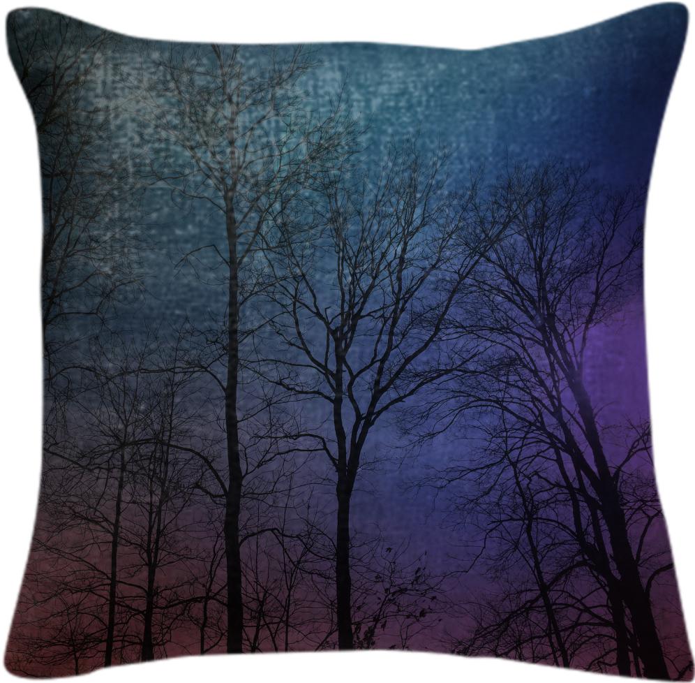 Galaxy In The Woods Pillow