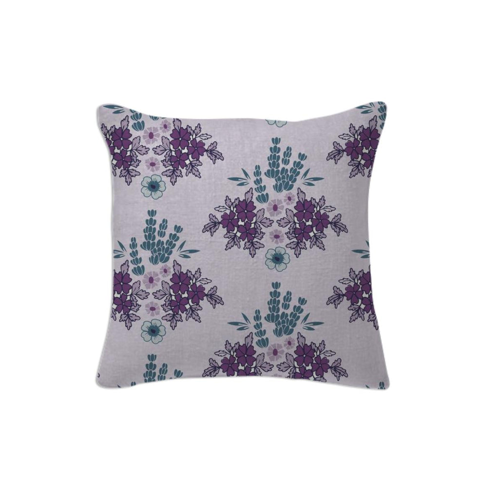 Lavender Floral Pillow