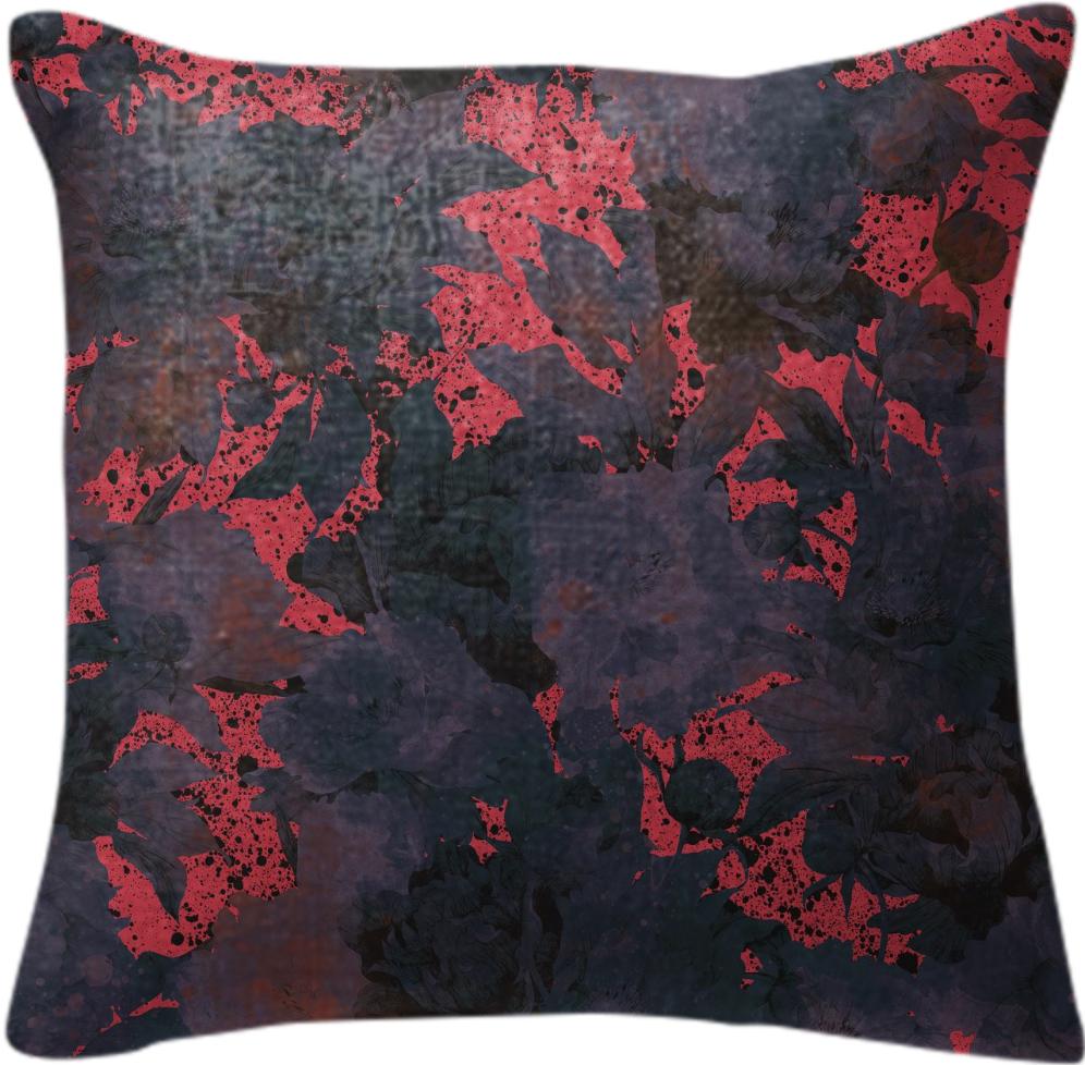 MAGIC FORREST RED PILLOW