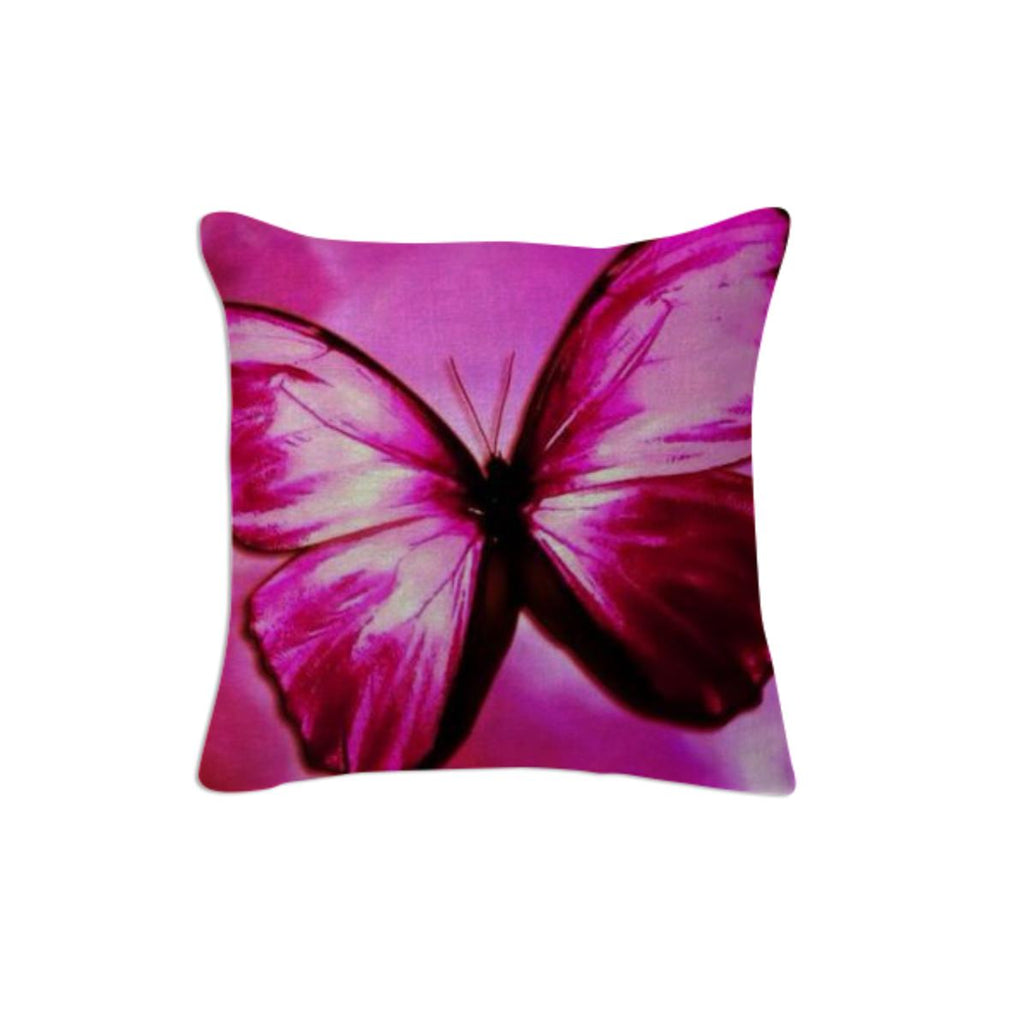 pink butterfly pillow
