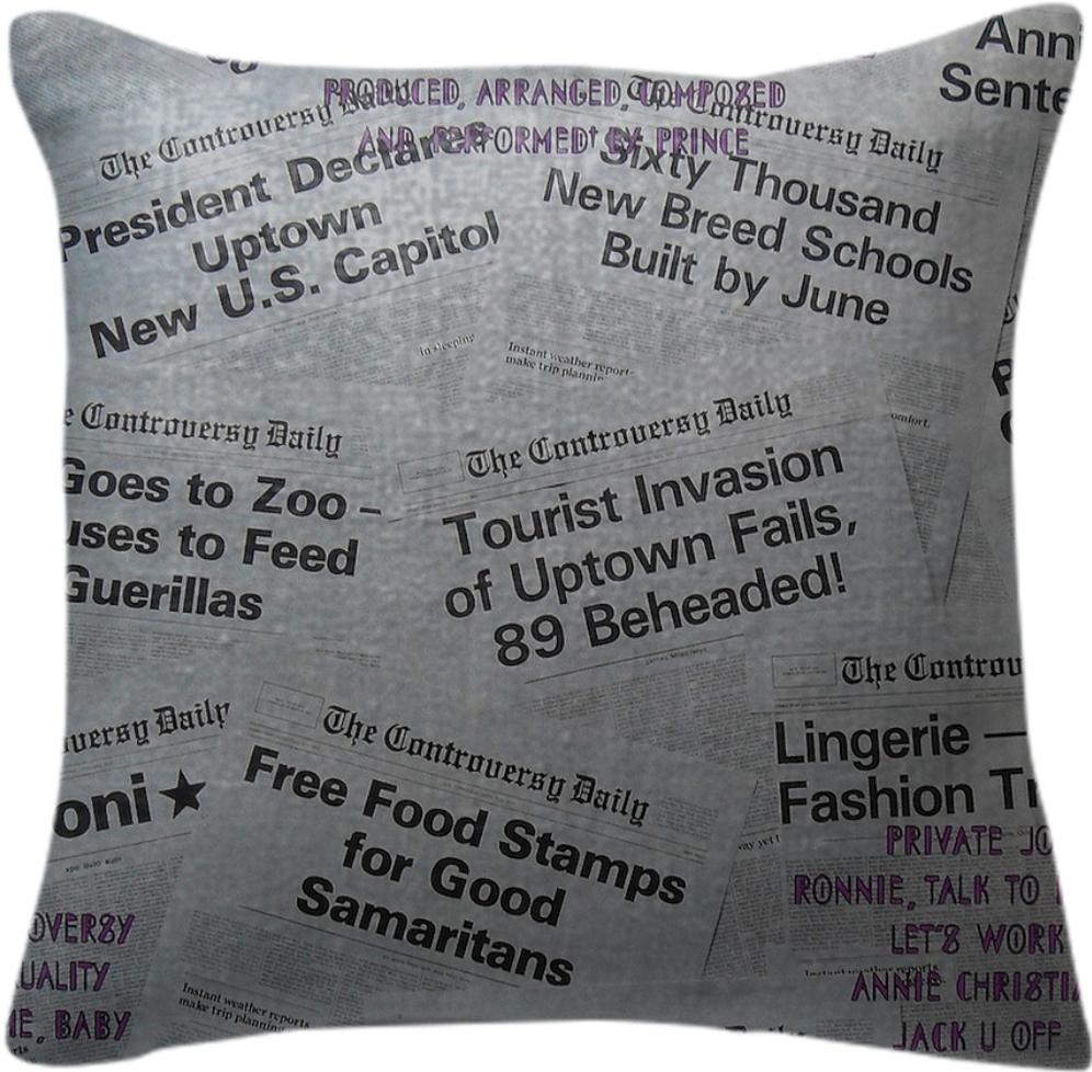Prince Controversy Back Cover Pillow