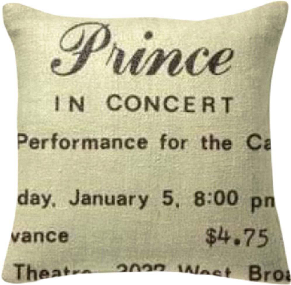 Prince in Concert Pillow