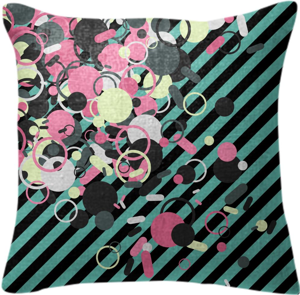 Striped Invaders Cushion