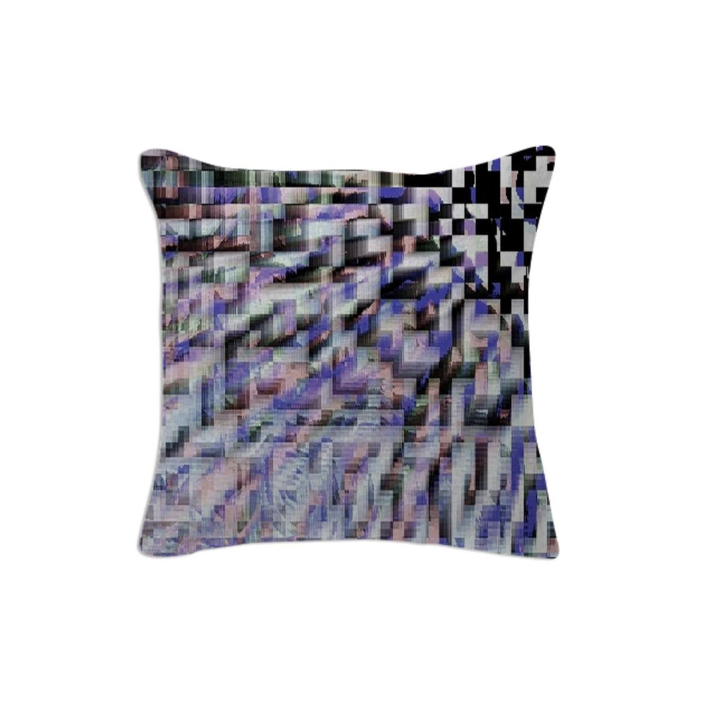 Subtle Pixel Haze Throw Pillow