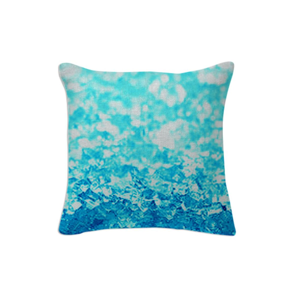 Turquoise Blue Throw Pillow