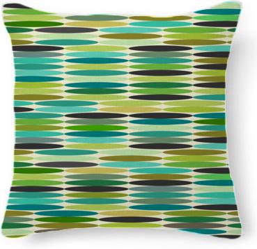 Green and turquoise vintage abstract pattern