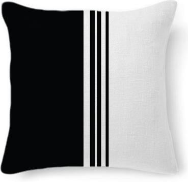 Stylish Black and white mod striped design