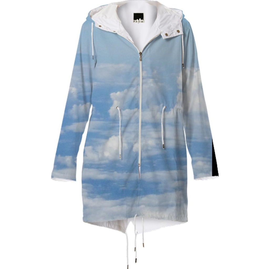 clouds in the sky raincoat