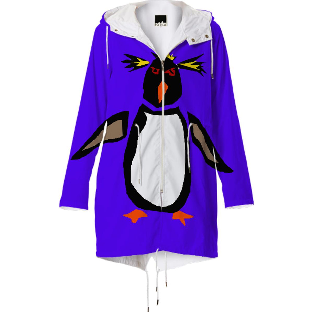 Fun Rockhopper Penguin Pop Art Raincoat