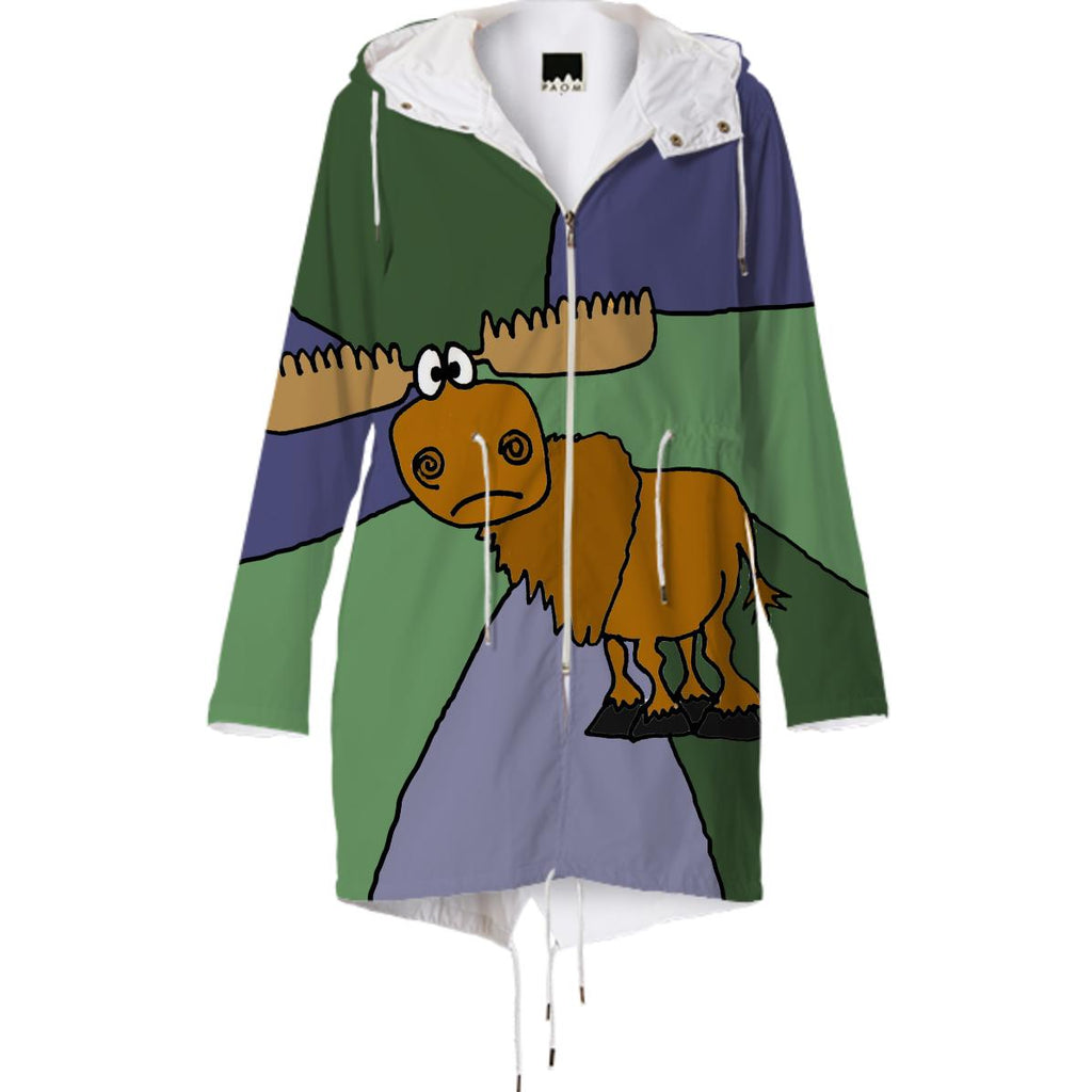 Funky Moose Abstract Raincoat