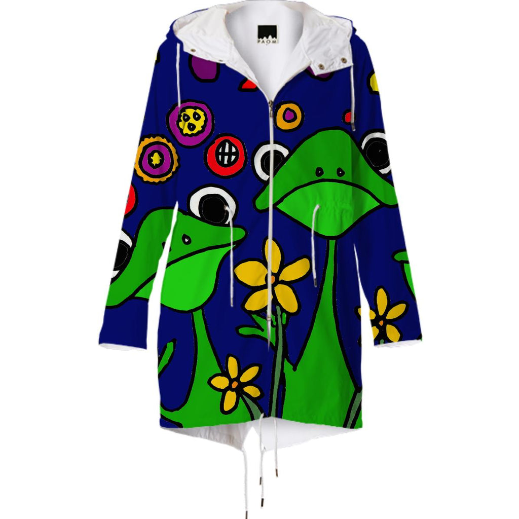 Funny Frogs Pop Art Raincoat