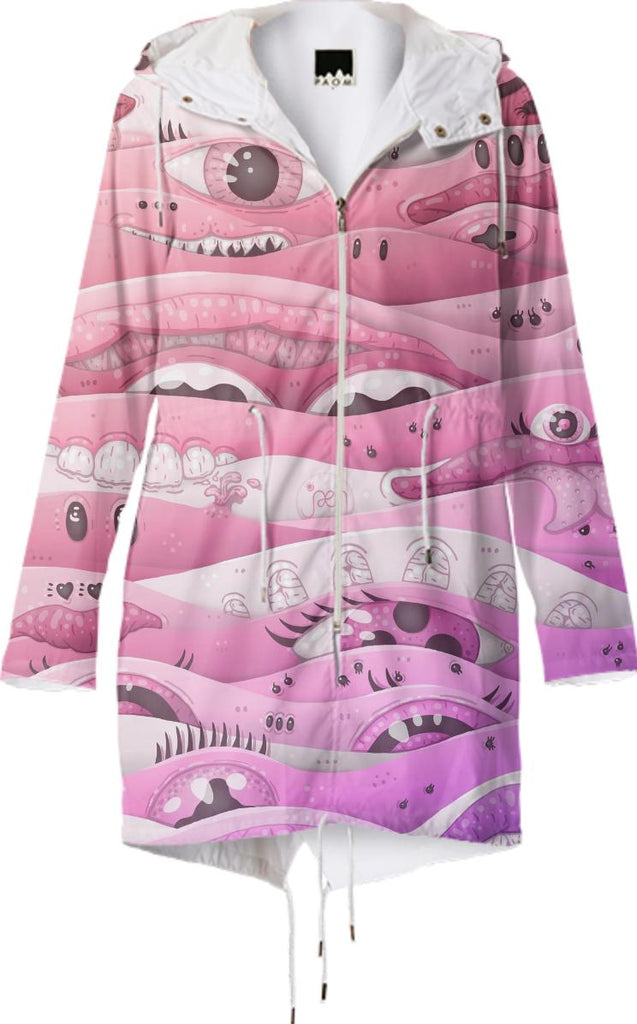 Psychedelic Pink Raincoat