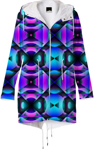 Psychedelic purple and blue pattern